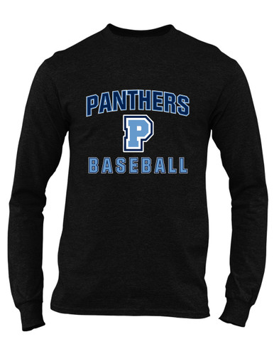 Potomac Panthers P Script Baseball #1 Men's Premium LS T-Shirt