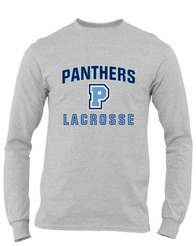 Potomac Panthers P Script Lacrosse Men's LS T-Shirt