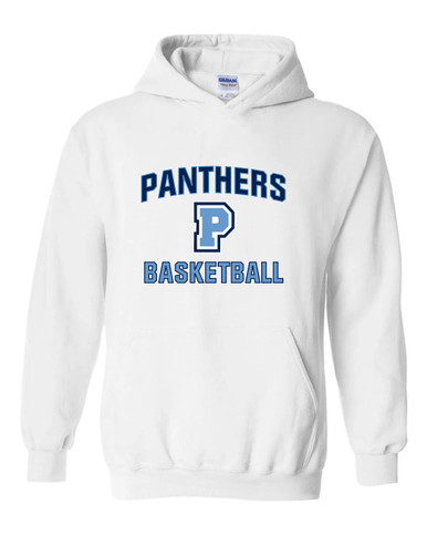 Potomac Panthers P Script Basketball #1 Men's Hoodie