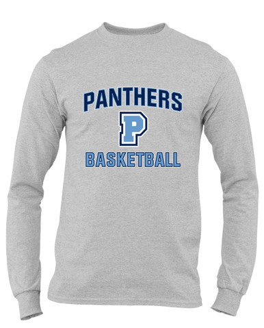 Potomac Panthers P Script Basketball #1 Men's Premium LS T-Shirt