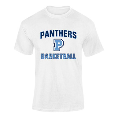 Potomac Panthers P Script Basketball #1 Men's SS T-Shirt