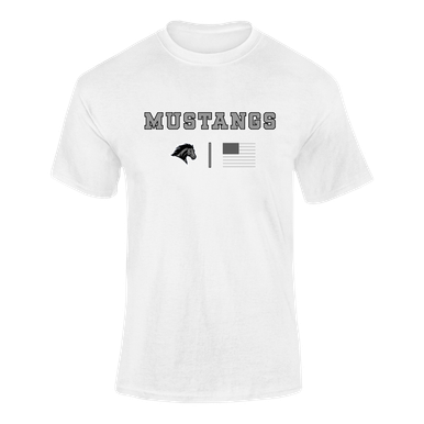 Houston Mustangs Team Colors Flag Men's Premium SS T-Shirt