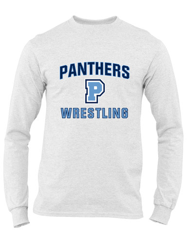 Potomac Panthers P Script Wrestling Men's Premium LS T-Shirt