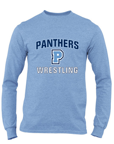 Potomac Panthers P Script Wrestling Men's LS T-Shirt