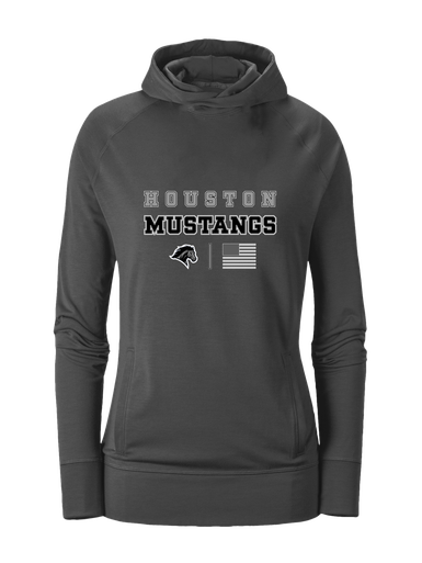 Houston Mustangs Spirit Flag Women's Hoodie
