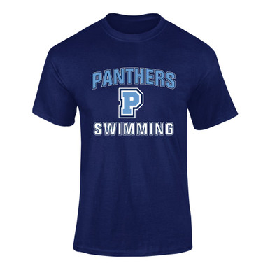 Potomac Panthers P Script Swimming Men's SS T-Shirt