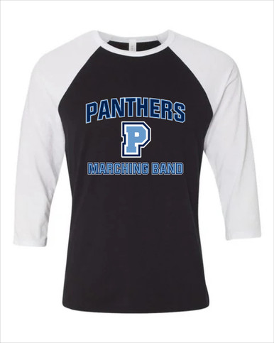 Potomac Panthers P Script Marching Band Men's Baseball T-Shirt
