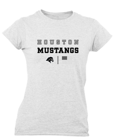 Houston Mustangs Spirit Flag Women's Premium SS T-Shirt