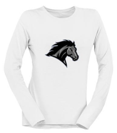 Houston Mustangs Mascot #1 Women's Premium LS T-Shirt