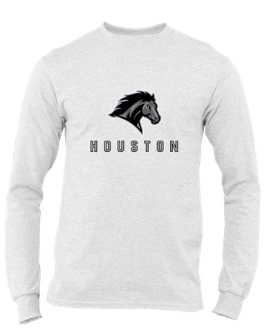 Houston Mustangs Mascot #2 Men's LS T-Shirt