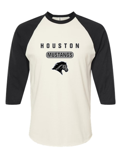 Houston Mustangs Mascot #3 Men's Baseball T-Shirt