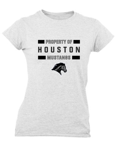 Houston Mustangs Property Of Women's Premium SS T-Shirt