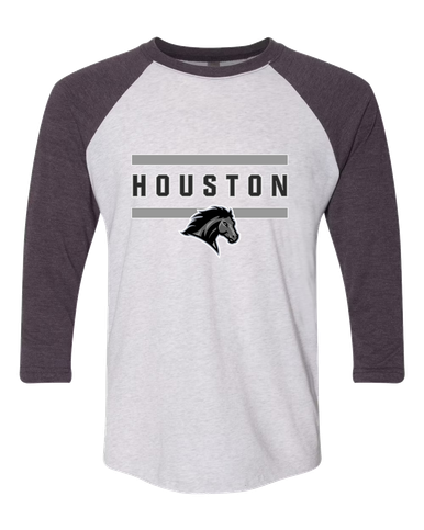 Houston Mustangs Mascot #4 Men's Baseball T-Shirt