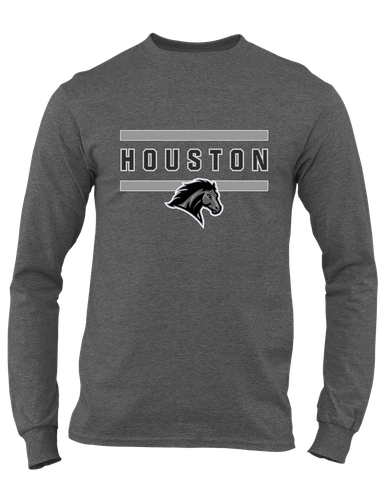 Houston Mustangs Mascot #4 Men's LS T-Shirt