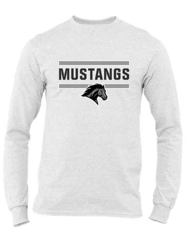 Houston Mustangs Mascot #5 Men's LS T-Shirt