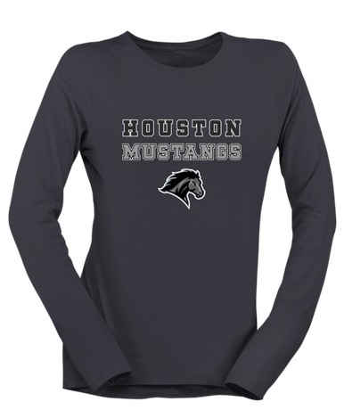 Houston Mustangs Spirit Women's LS T-Shirt