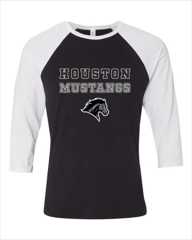 Houston Mustangs Spirit Men's Baseball T-Shirt