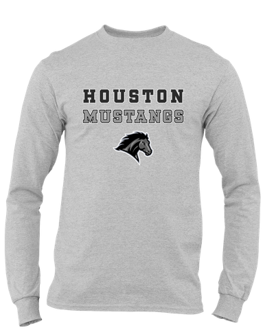 Houston Mustangs Spirit Men's LS T-Shirt