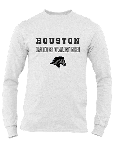 Houston Mustangs Spirit Men's Premium LS T-Shirt