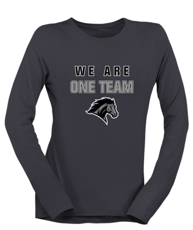 Houston Mustangs We Are One Team Women's LS T-Shirt