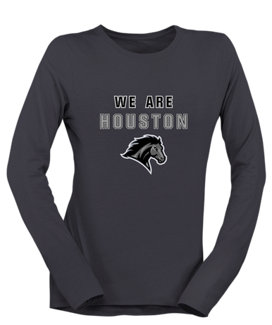 Houston Mustangs We Are Women's LS T-Shirt
