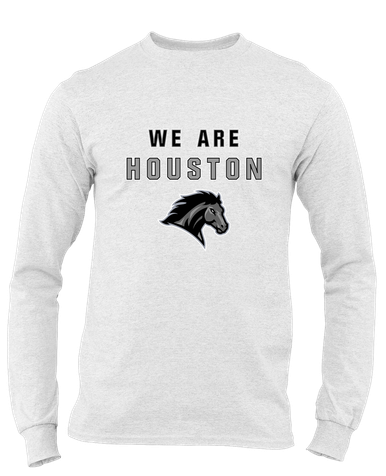 Houston Mustangs We Are Men's LS T-Shirt