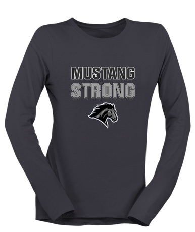 Houston Mustangs Strong #2 Women's LS T-Shirt