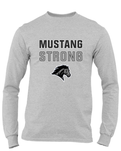 Houston Mustangs Strong #2 Men's LS T-Shirt
