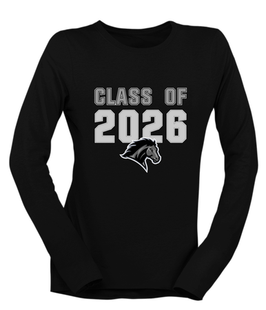 Houston Mustangs Class of 2026 Women's Premium LS T-Shirt
