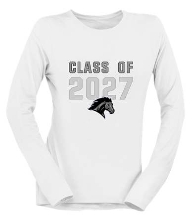 Houston Mustangs Class of 2027 Women's LS T-Shirt