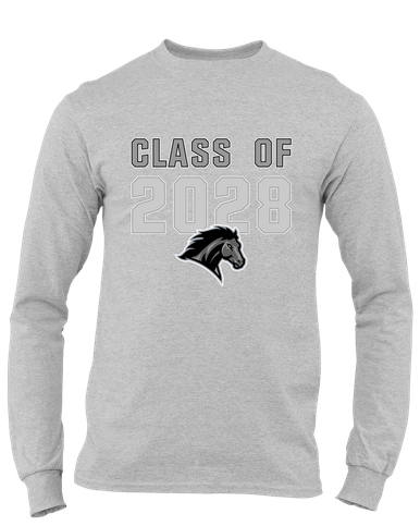 Houston Mustangs Class of 2028 Men's LS T-Shirt