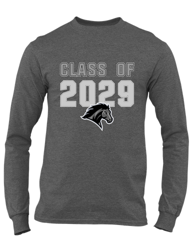 Houston Mustangs Class of 2029 Men's LS T-Shirt
