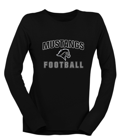 Houston Mustangs Football #1 Women's LS T-Shirt