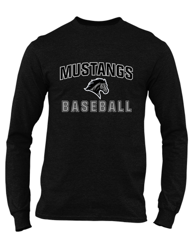 Houston Mustangs Baseball #1 Men's Premium LS T-Shirt