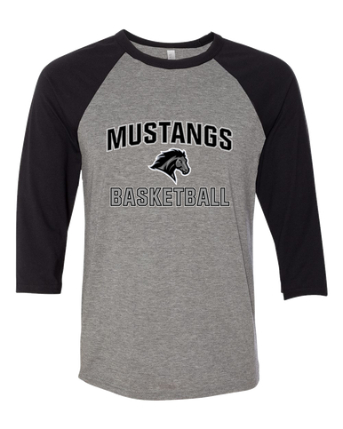 Houston Mustangs Basketball #1 Women's Baseball T-Shirt