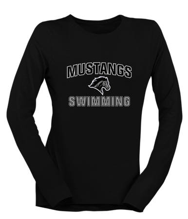 Houston Mustangs Swimming Women's LS T-Shirt