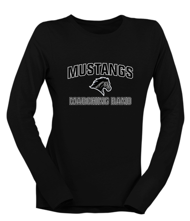 Houston Mustangs Marching Band Women's LS T-Shirt