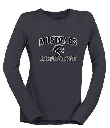 Houston Mustangs Marching Band Women's Premium LS T-Shirt