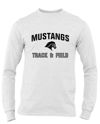 Houston Mustangs Track & Field Men's LS T-Shirt