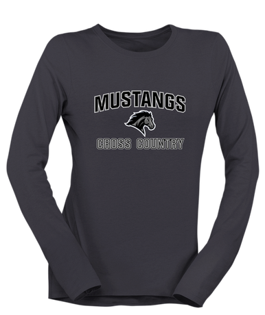 Houston Mustangs Cross Country Women's LS T-Shirt