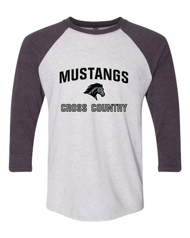 Houston Mustangs Cross Country Women's Baseball T-Shirt