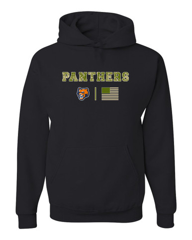 North Pitt Panthers Camo Flag Men's Premium Hoodie