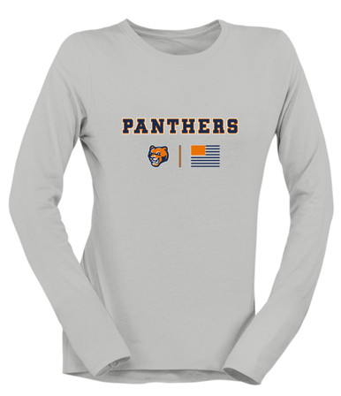 North Pitt Panthers Team Colors Flag Women's Premium LS T-Shirt