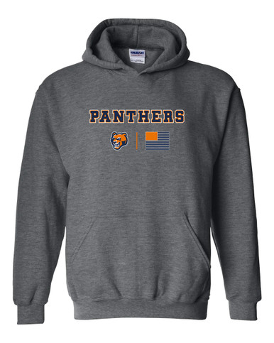 North Pitt Panthers Team Colors Flag Men's Hoodie