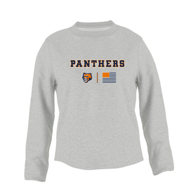 North Pitt Panthers Team Colors Flag Women's Sweatshirt