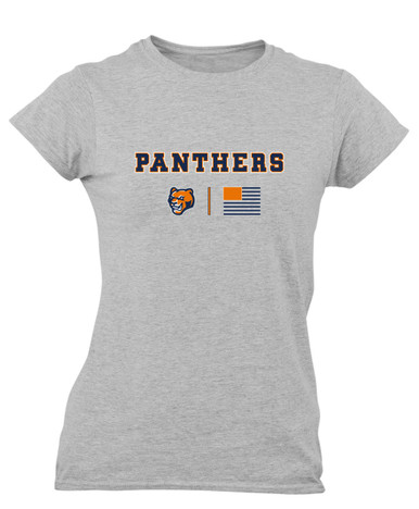 North Pitt Panthers Team Colors Flag Women's Premium SS T-Shirt