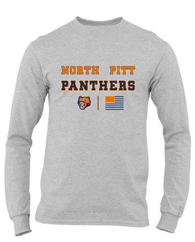 North Pitt Panthers Spirit Flag Men's Premium LS T-Shirt