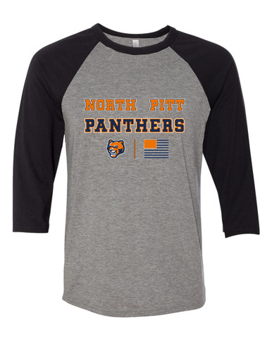 North Pitt Panthers Spirit Flag Men's Baseball T-Shirt