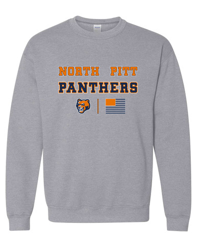 North Pitt Panthers Spirit Flag Men's Sweatshirt