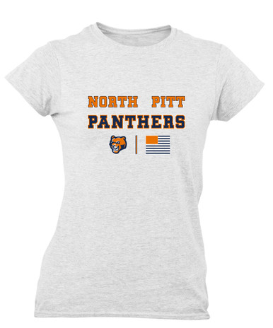 North Pitt Panthers Spirit Flag Women's Premium SS T-Shirt